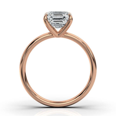 Classic Asscher Cut Solitaire Ring