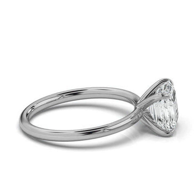 Classic Asscher Cut Solitaire Ring