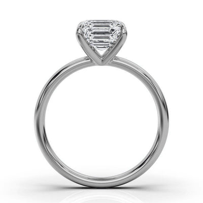 Classic Asscher Cut Solitaire Ring