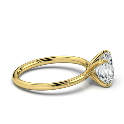 Classic Asscher Cut Solitaire Ring