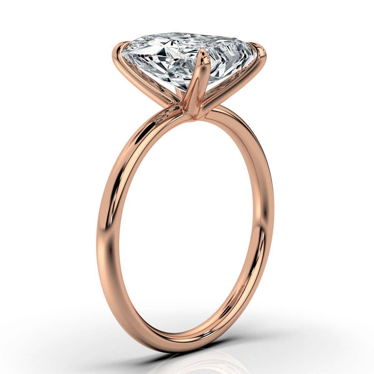 Classic Radiant Solitaire Ring