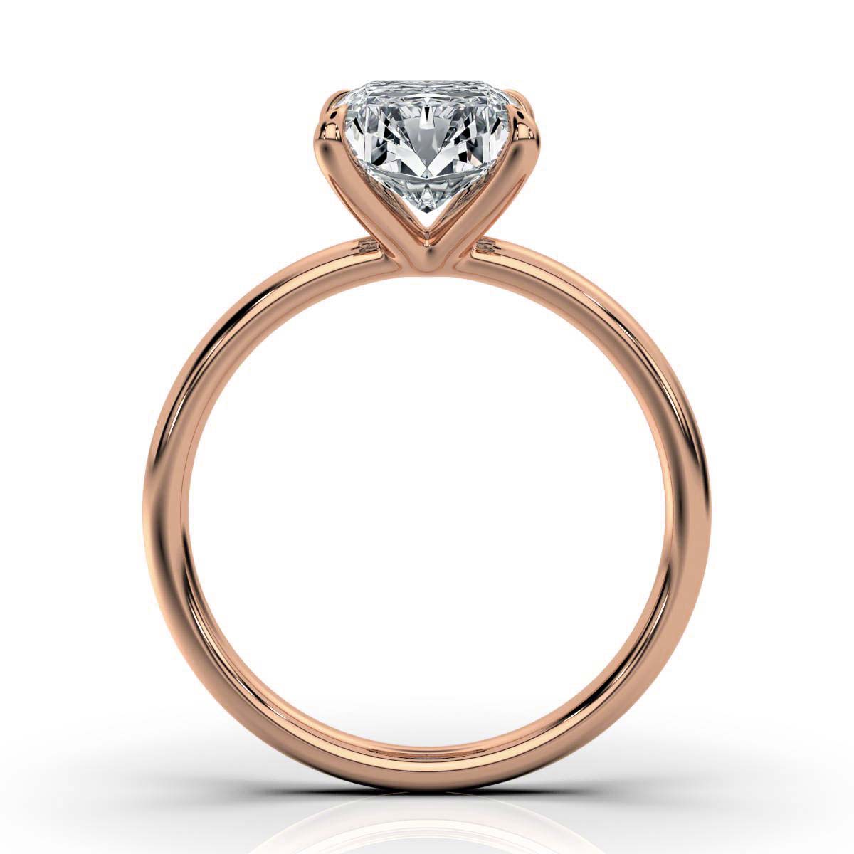 Classic Radiant Solitaire Ring