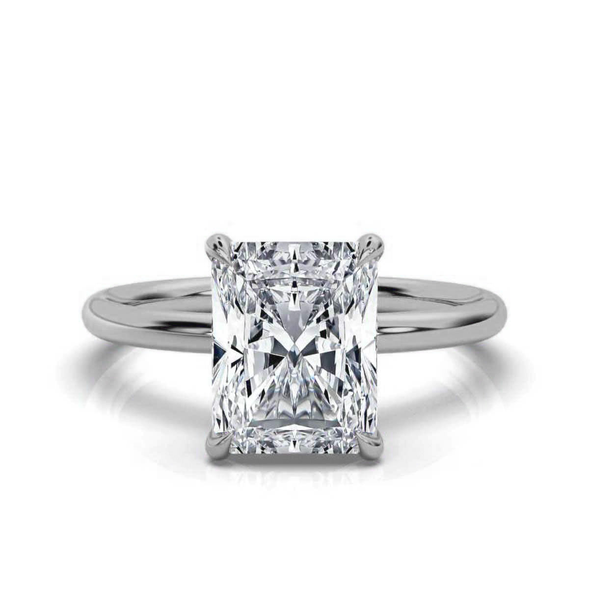 Classic Radiant Solitaire Ring