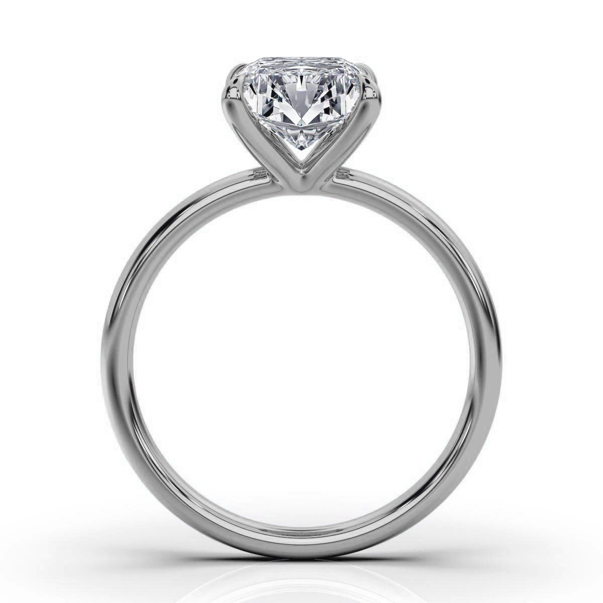 Classic Radiant Solitaire Ring