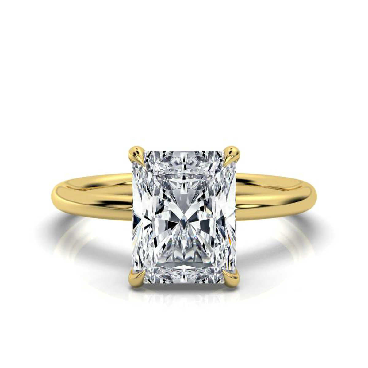 Classic Radiant Solitaire Ring