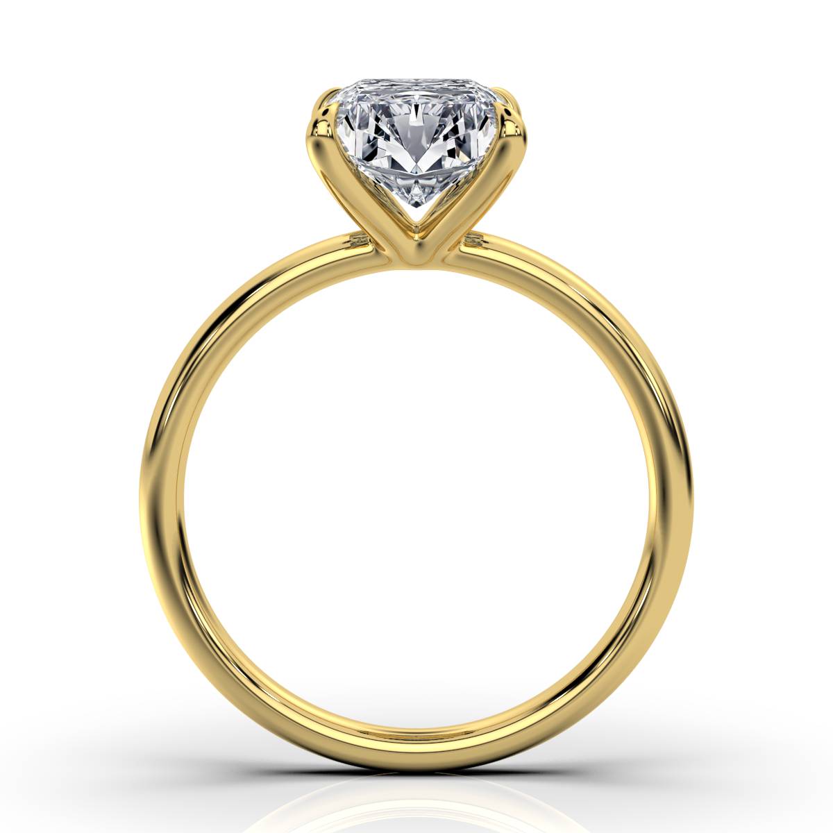 Classic Radiant Solitaire Ring