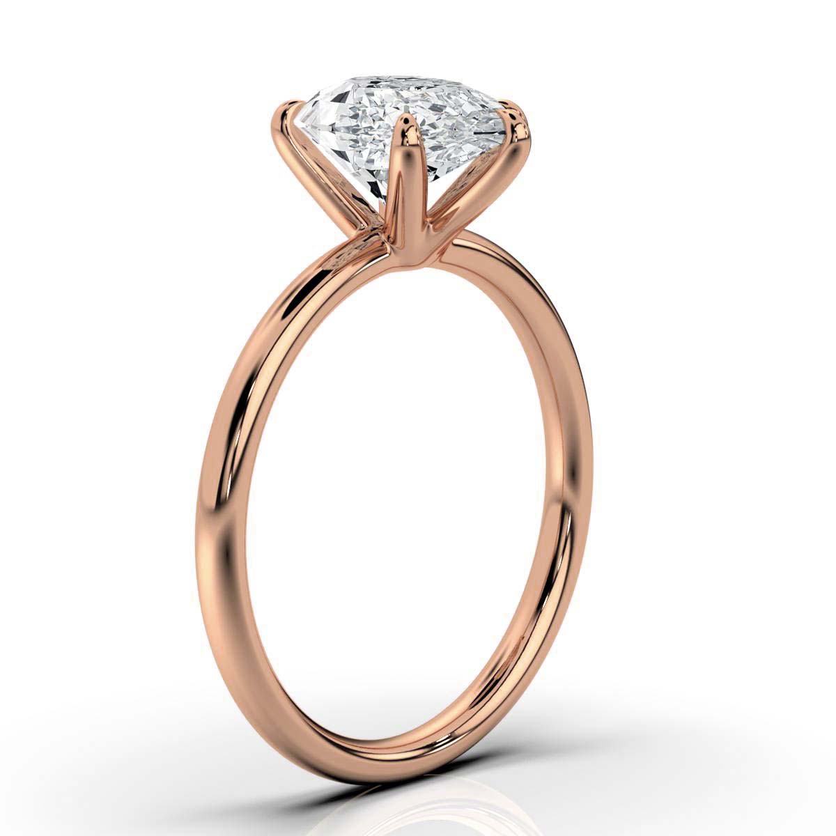 Classic Pear Solitaire Ring