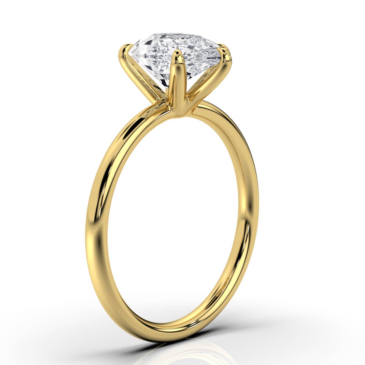 Classic Pear Solitaire Ring