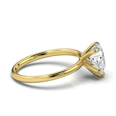 Classic Pear Solitaire Ring