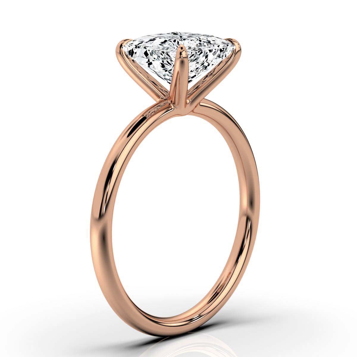 Classic Princess Solitaire Ring