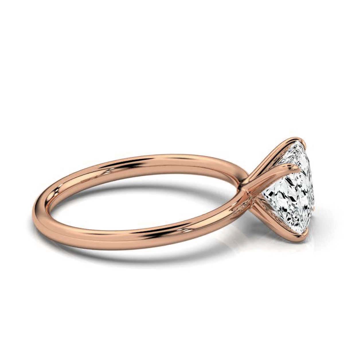 Classic Princess Solitaire Ring