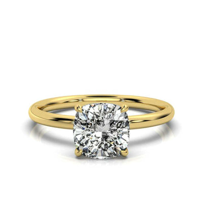 Classic Cushion Solitaire Ring