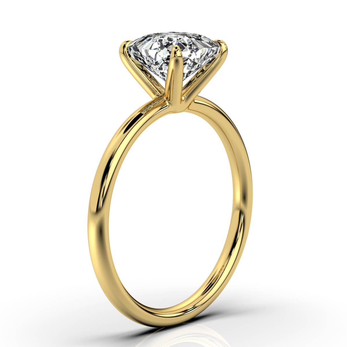 Classic Cushion Solitaire Ring