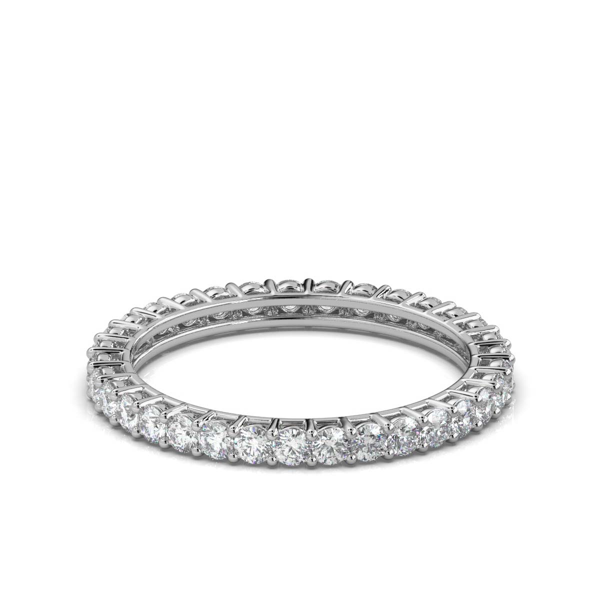 Round Lab Grown Diamond Eternity Band