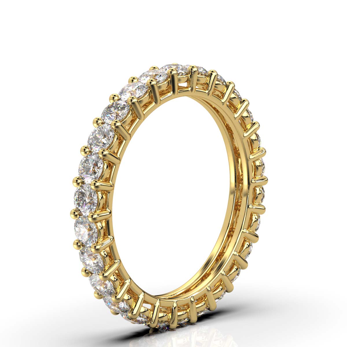 Round Lab Grown Diamond Eternity Band