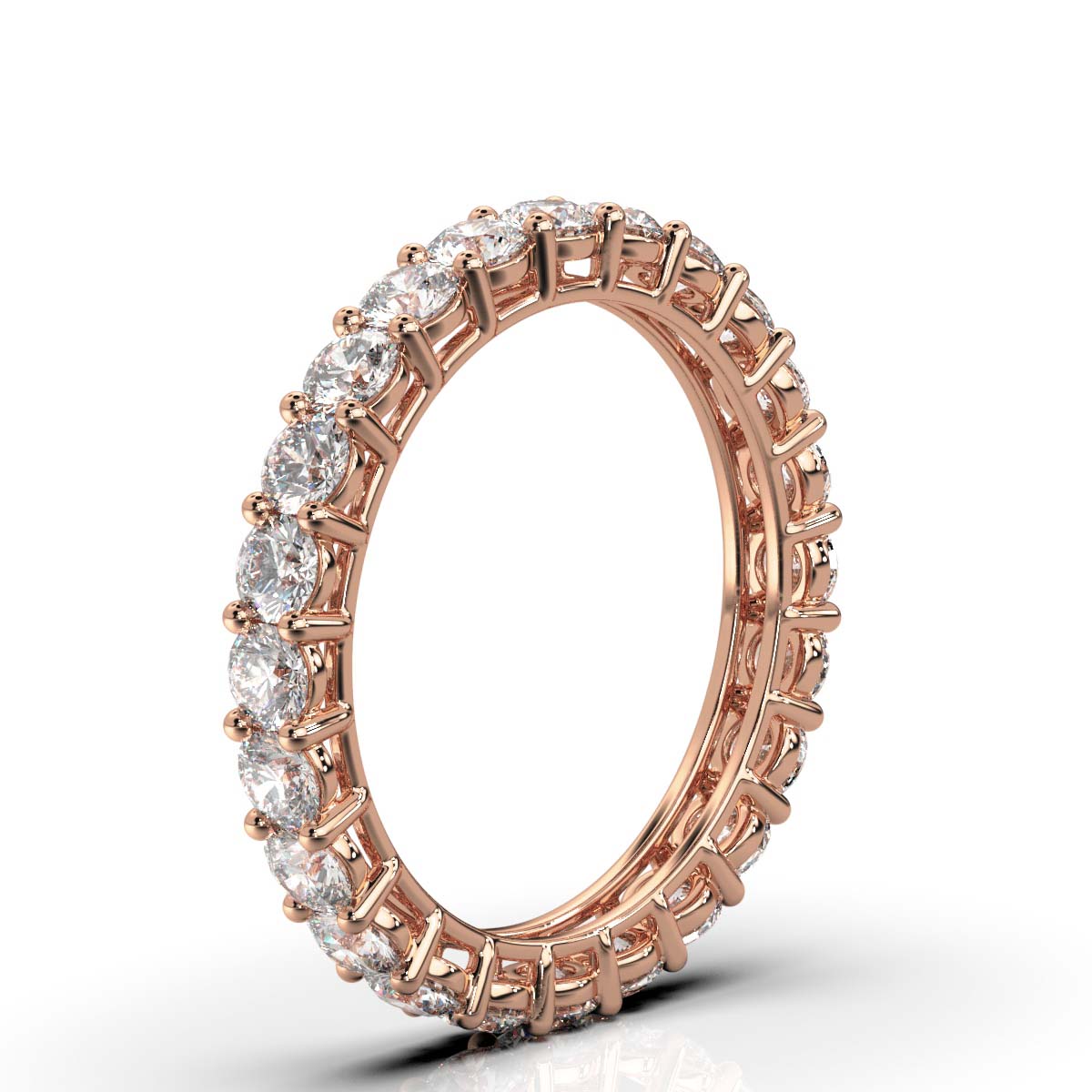 Round Lab Grown Diamond Eternity Band