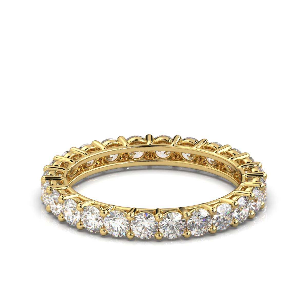 Round Lab Grown Diamond Eternity Band