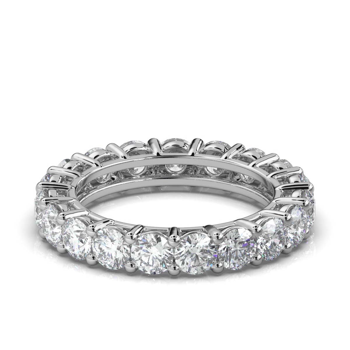 Round Lab Grown Diamond Eternity Band