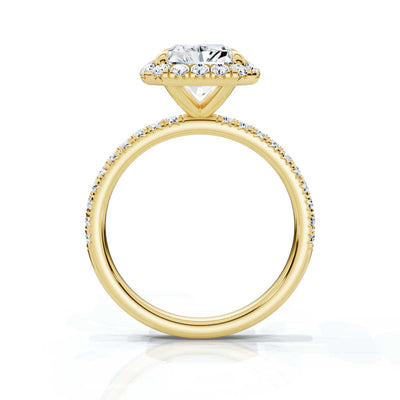 Radiant Halo Pave Ring