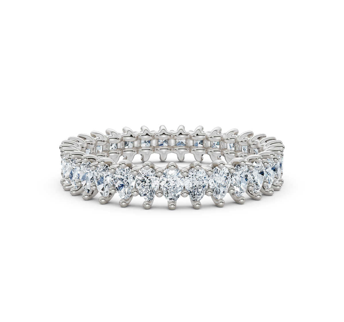 Pear Lab Grown Diamond Eternity Band