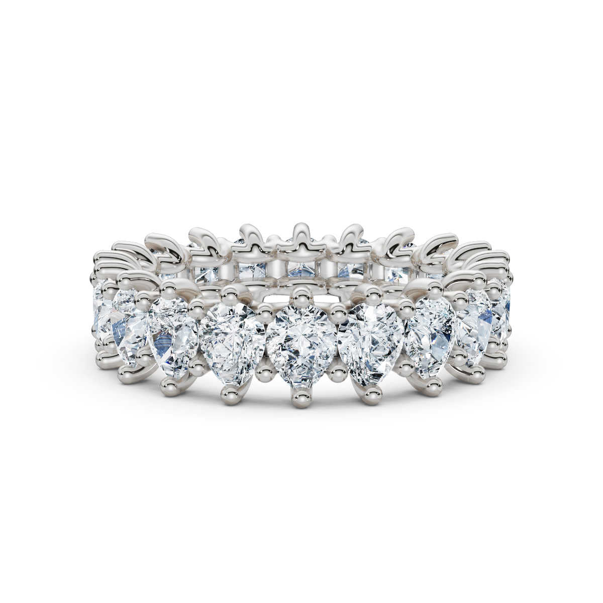 Pear Lab Grown Diamond Eternity Band