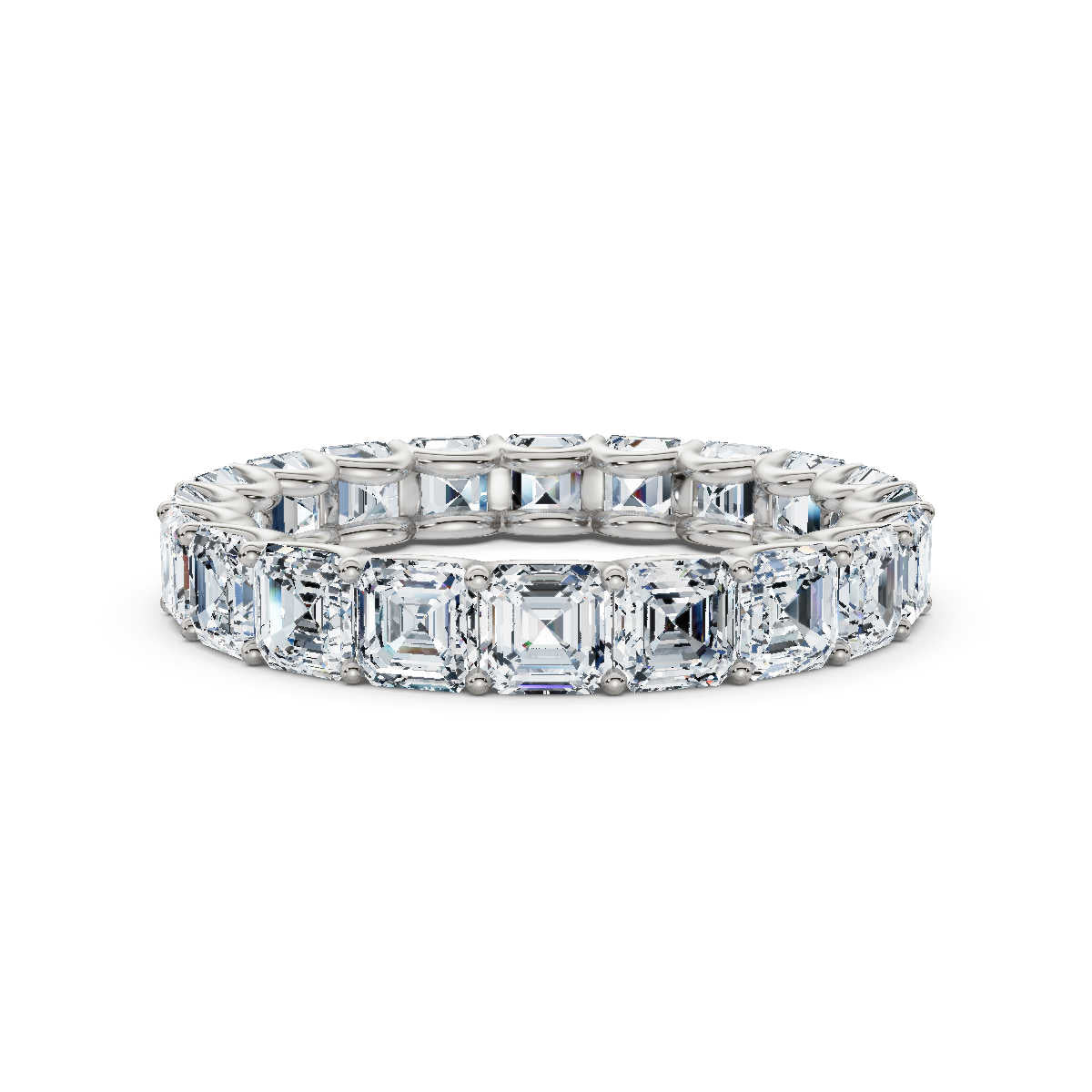 Asscher Lab Grown Diamond Eternity Band