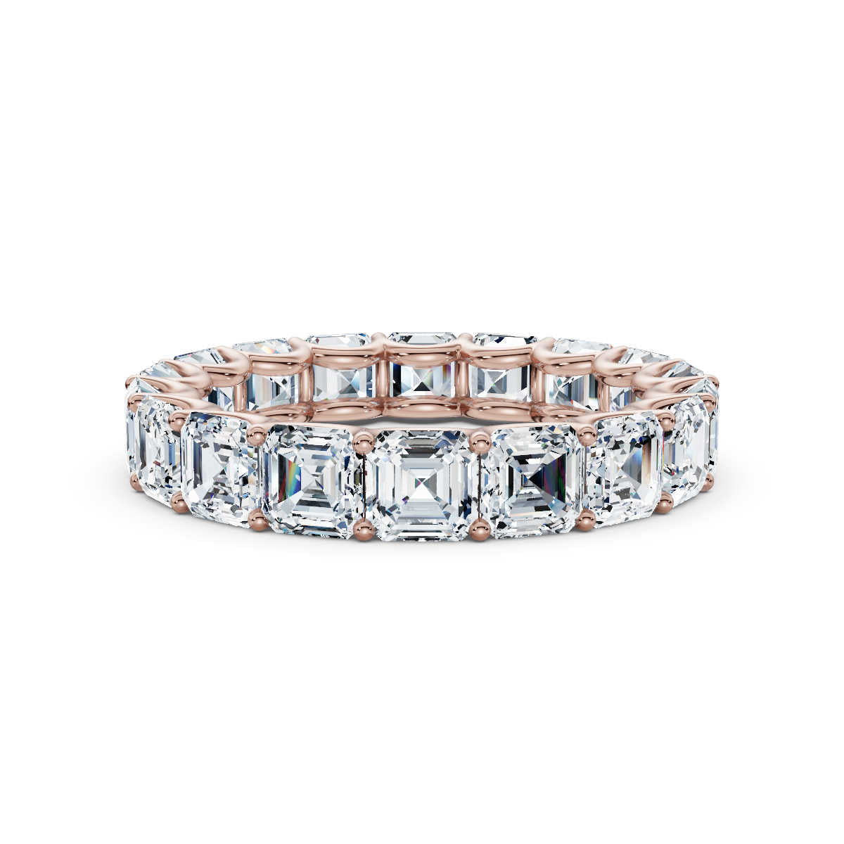 Asscher Lab Grown Diamond Eternity Band