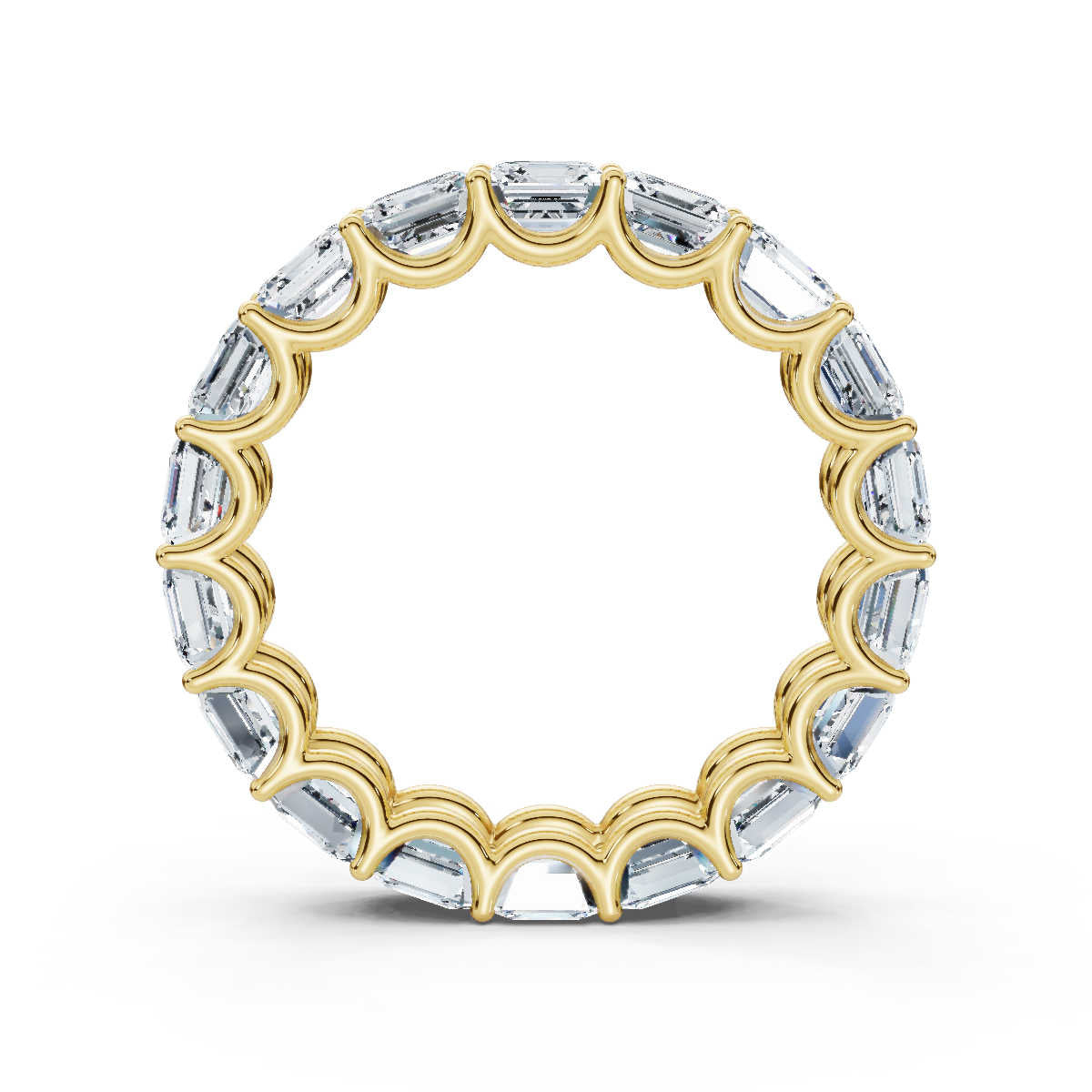 Asscher Lab Grown Diamond Eternity Band