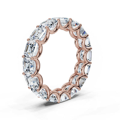 Asscher Lab Grown Diamond Eternity Band