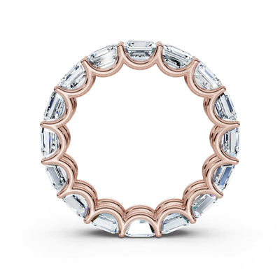 Asscher Lab Grown Diamond Eternity Band