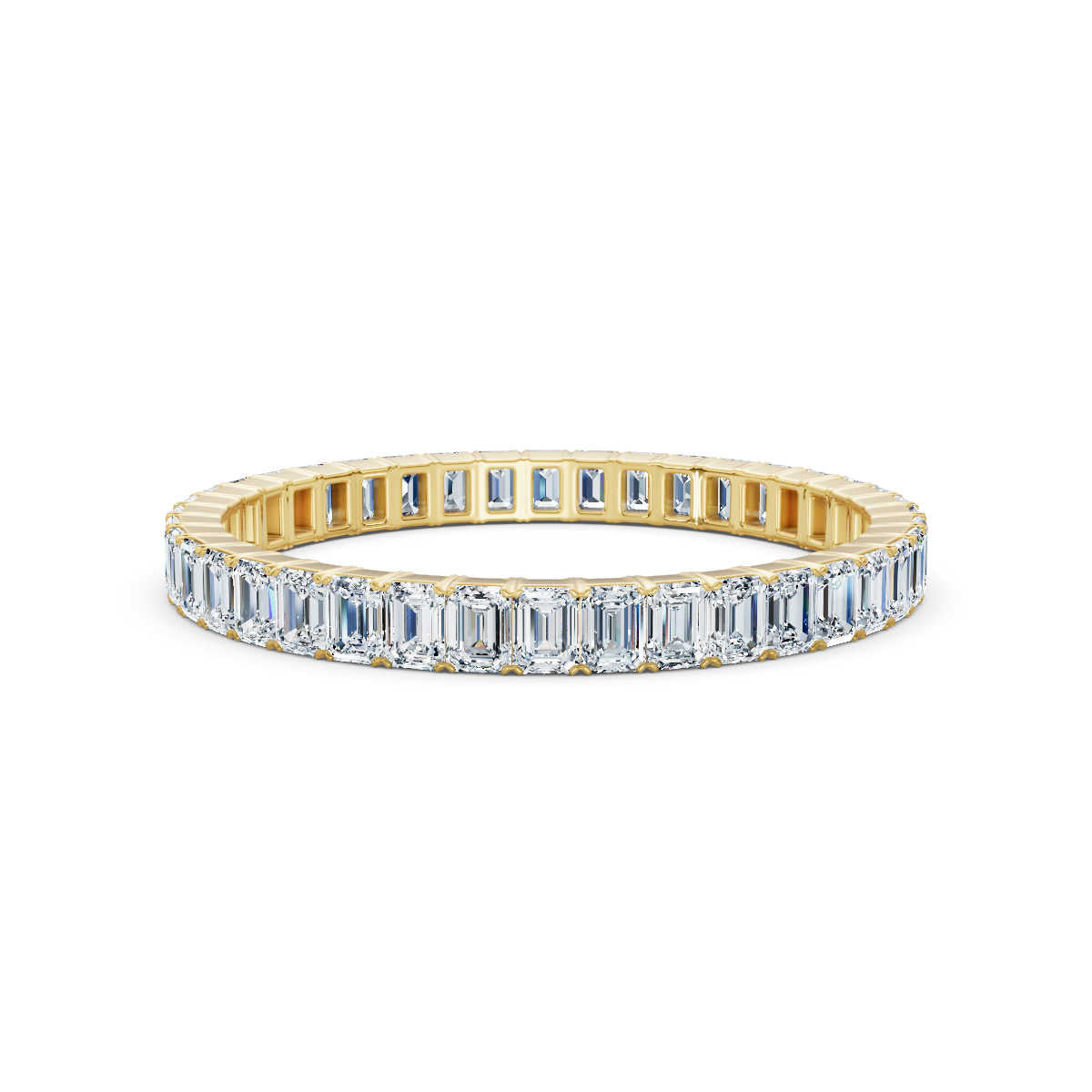 Emerald Lab Grown Diamond Eternity Band