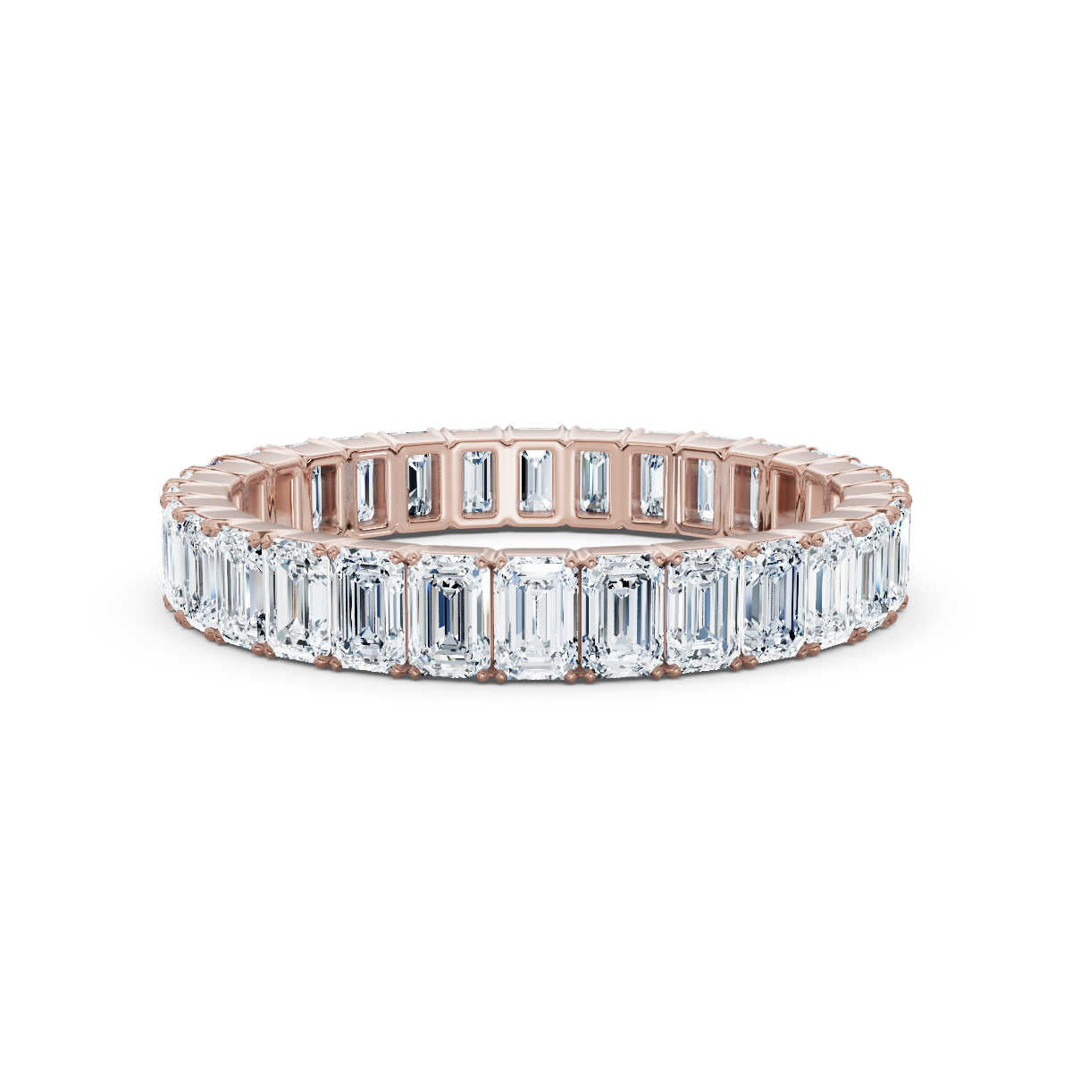 Emerald Lab Grown Diamond Eternity Band