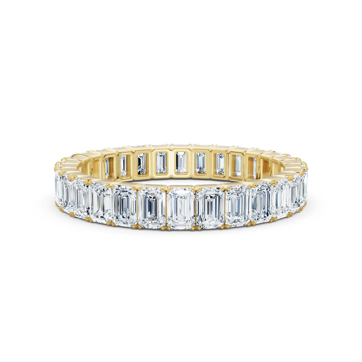 Emerald Lab Grown Diamond Eternity Band