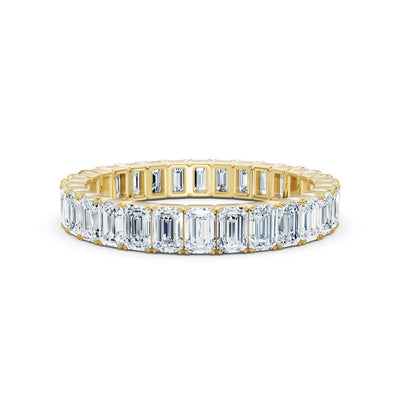 Emerald Lab Grown Diamond Eternity Band