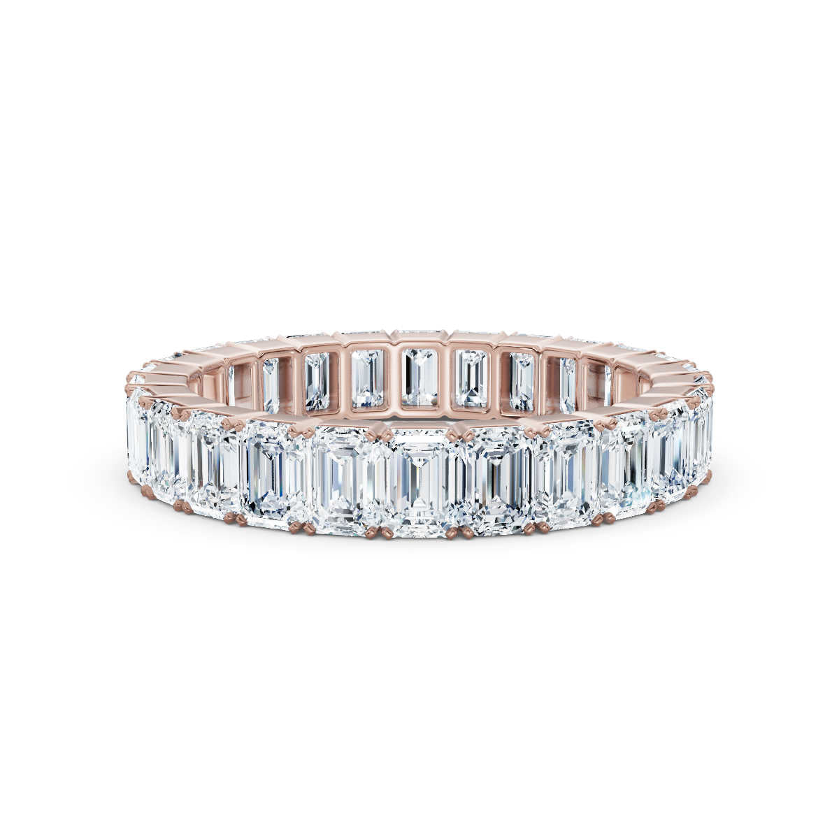 Emerald Lab Grown Diamond Eternity Band