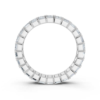 Emerald Lab Grown Diamond Eternity Band