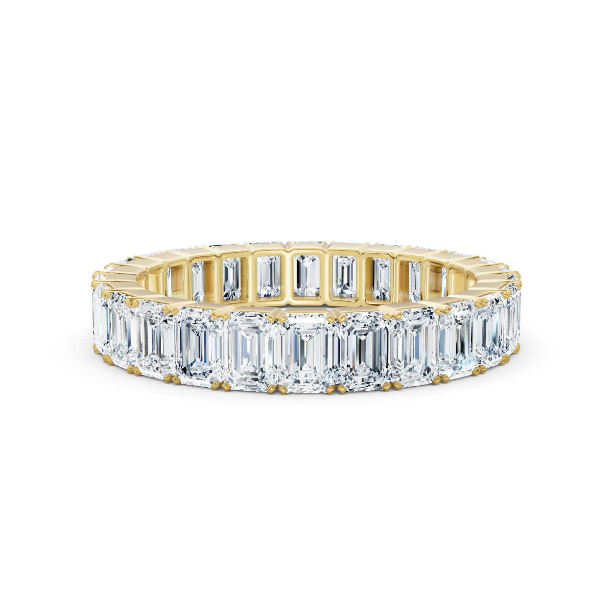 Emerald Lab Grown Diamond Eternity Band