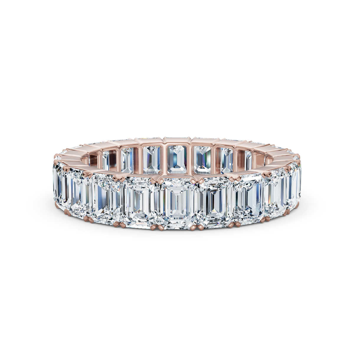 Emerald Lab Grown Diamond Eternity Band