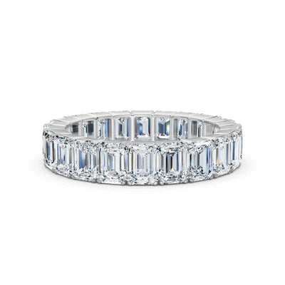 Emerald Lab Grown Diamond Eternity Band