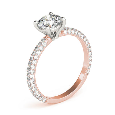 Round Multi Row Solitaire Ring