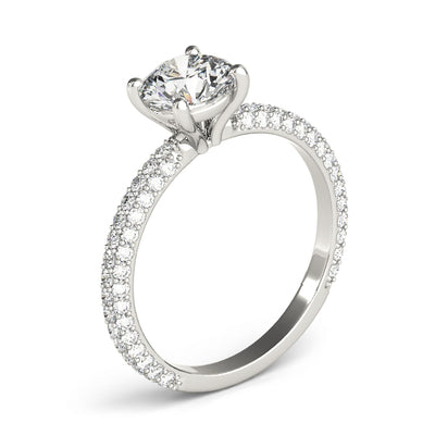 Round Multi Row Solitaire Ring