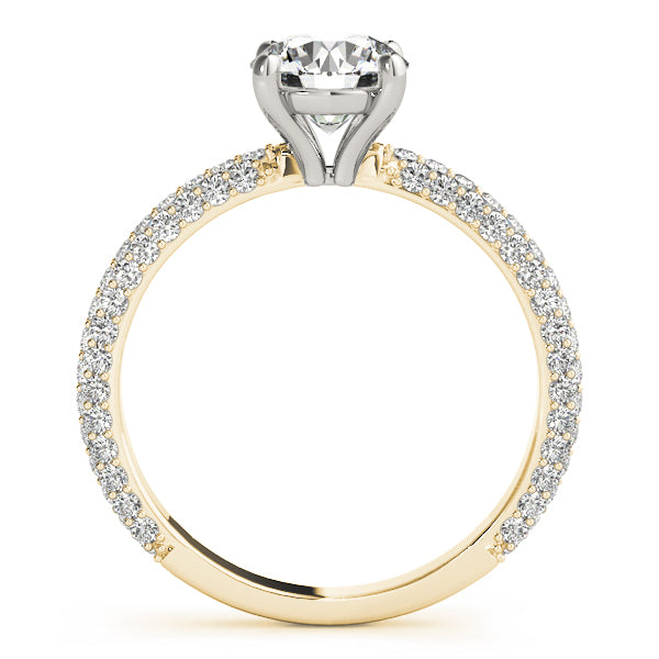 Round Multi Row Solitaire Ring