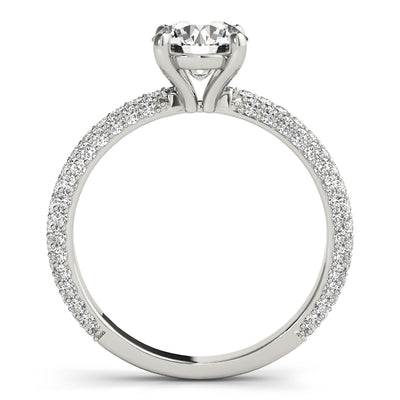 Round Multi Row Solitaire Ring