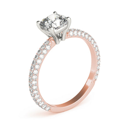 Cushion Multi Row Solitaire Ring