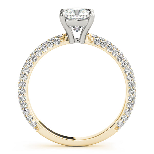 Cushion Multi Row Solitaire Ring