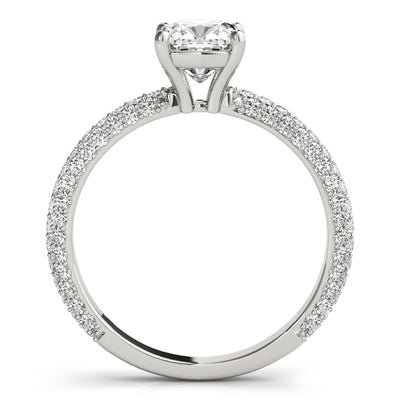 Cushion Multi Row Solitaire Ring