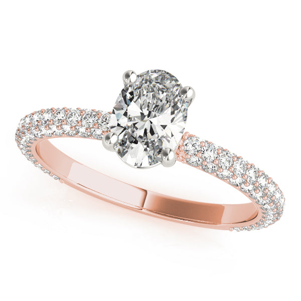 Oval Multi Row Solitaire Ring