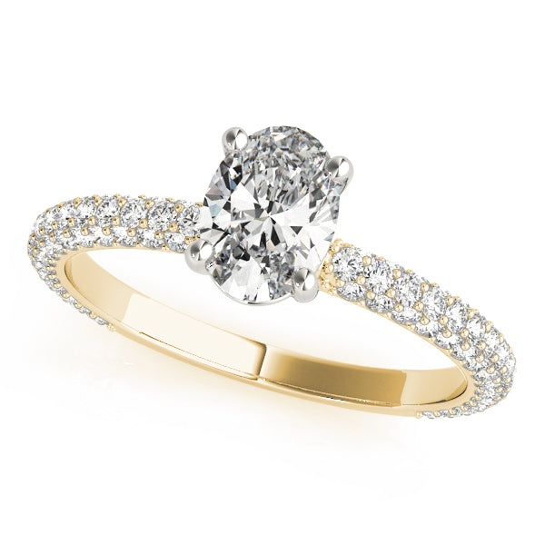 Oval Multi Row Solitaire Ring