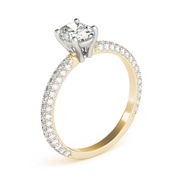 Oval Multi Row Solitaire Ring