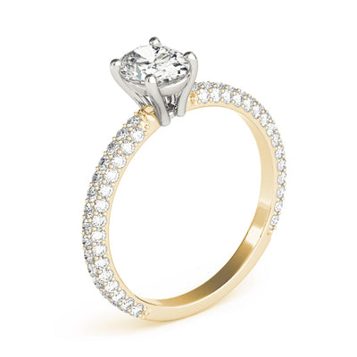 Oval Multi Row Solitaire Ring